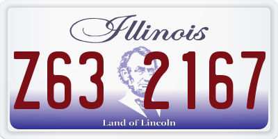IL license plate Z632167