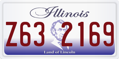 IL license plate Z632169