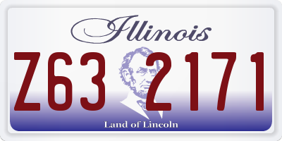 IL license plate Z632171