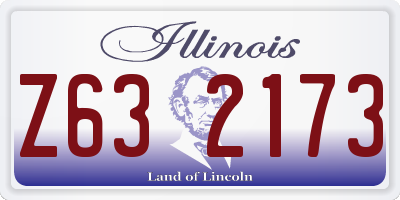 IL license plate Z632173