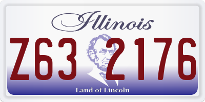 IL license plate Z632176