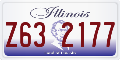 IL license plate Z632177