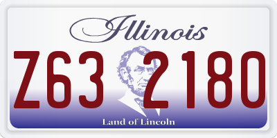 IL license plate Z632180