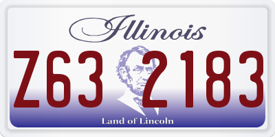 IL license plate Z632183