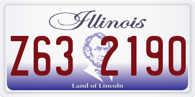 IL license plate Z632190