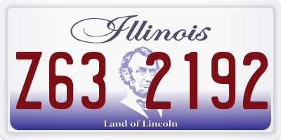 IL license plate Z632192