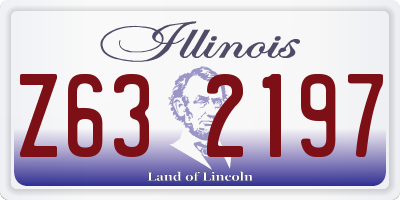 IL license plate Z632197
