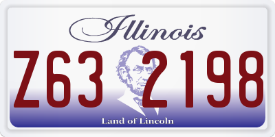 IL license plate Z632198