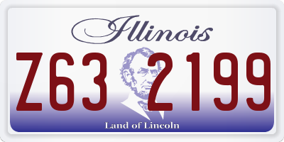 IL license plate Z632199