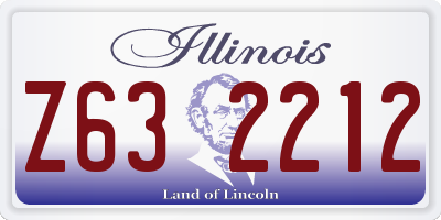 IL license plate Z632212