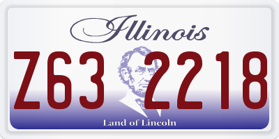 IL license plate Z632218