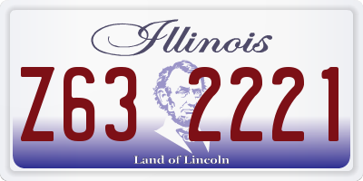 IL license plate Z632221