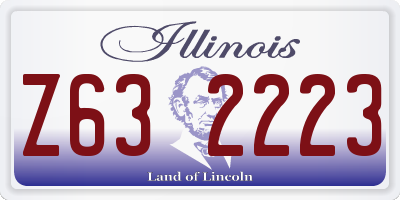 IL license plate Z632223