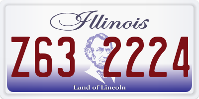IL license plate Z632224