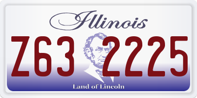 IL license plate Z632225