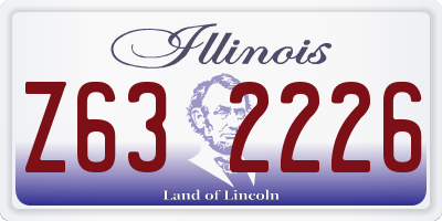 IL license plate Z632226