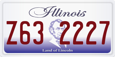 IL license plate Z632227