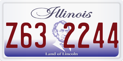 IL license plate Z632244