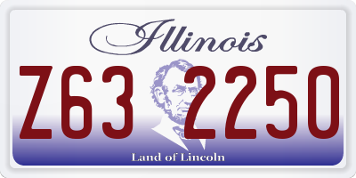 IL license plate Z632250