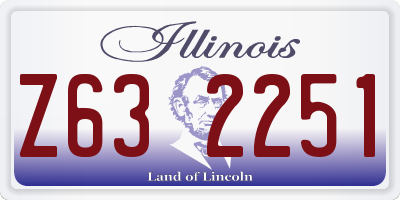 IL license plate Z632251