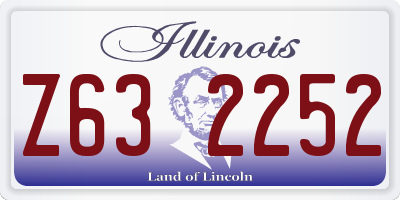 IL license plate Z632252