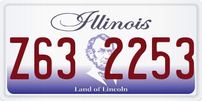 IL license plate Z632253