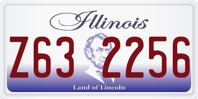 IL license plate Z632256