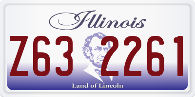 IL license plate Z632261