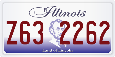 IL license plate Z632262