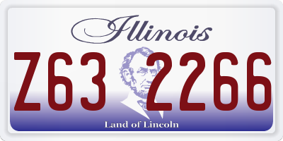 IL license plate Z632266