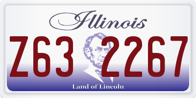 IL license plate Z632267
