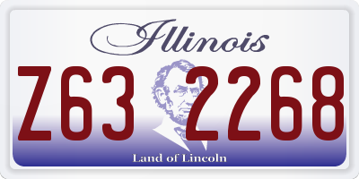 IL license plate Z632268