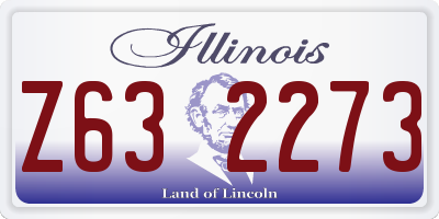 IL license plate Z632273