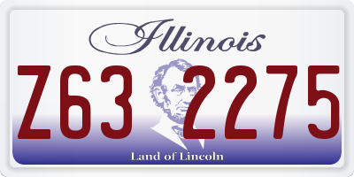 IL license plate Z632275
