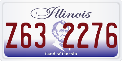 IL license plate Z632276
