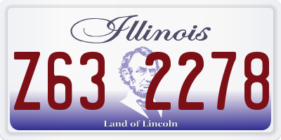 IL license plate Z632278