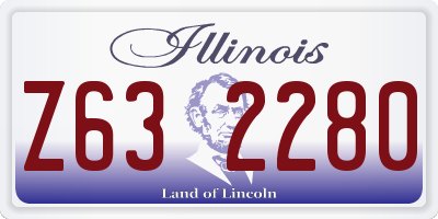 IL license plate Z632280