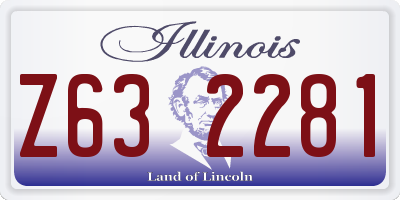IL license plate Z632281