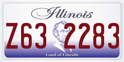 IL license plate Z632283