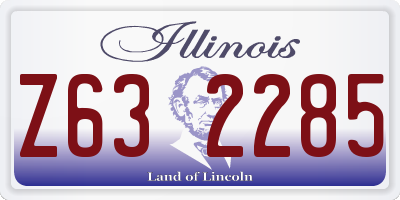 IL license plate Z632285