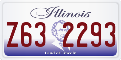 IL license plate Z632293