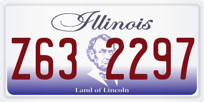 IL license plate Z632297