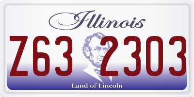 IL license plate Z632303