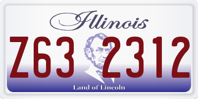 IL license plate Z632312