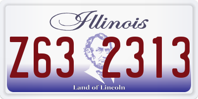 IL license plate Z632313