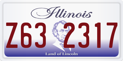 IL license plate Z632317