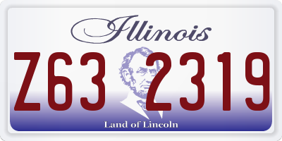 IL license plate Z632319