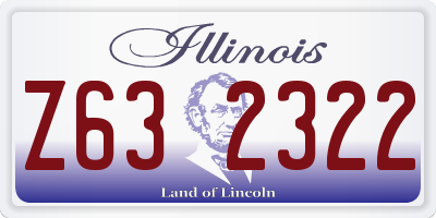 IL license plate Z632322