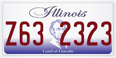 IL license plate Z632323