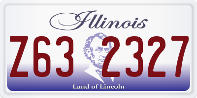 IL license plate Z632327